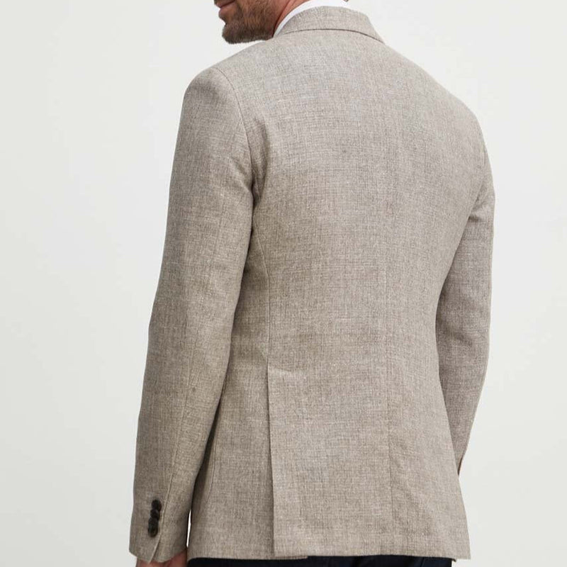 Beige Wool/Linen Blazer - Michael Kors Blazers