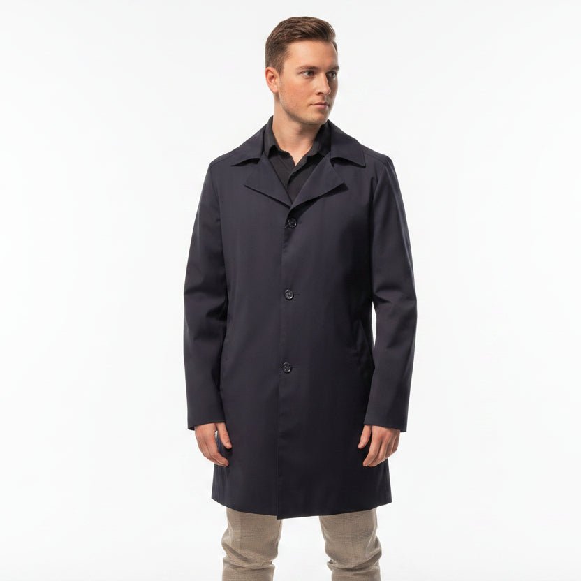 Loro Piana Wool Rain Mac | Cavaliere | Leonard Silver