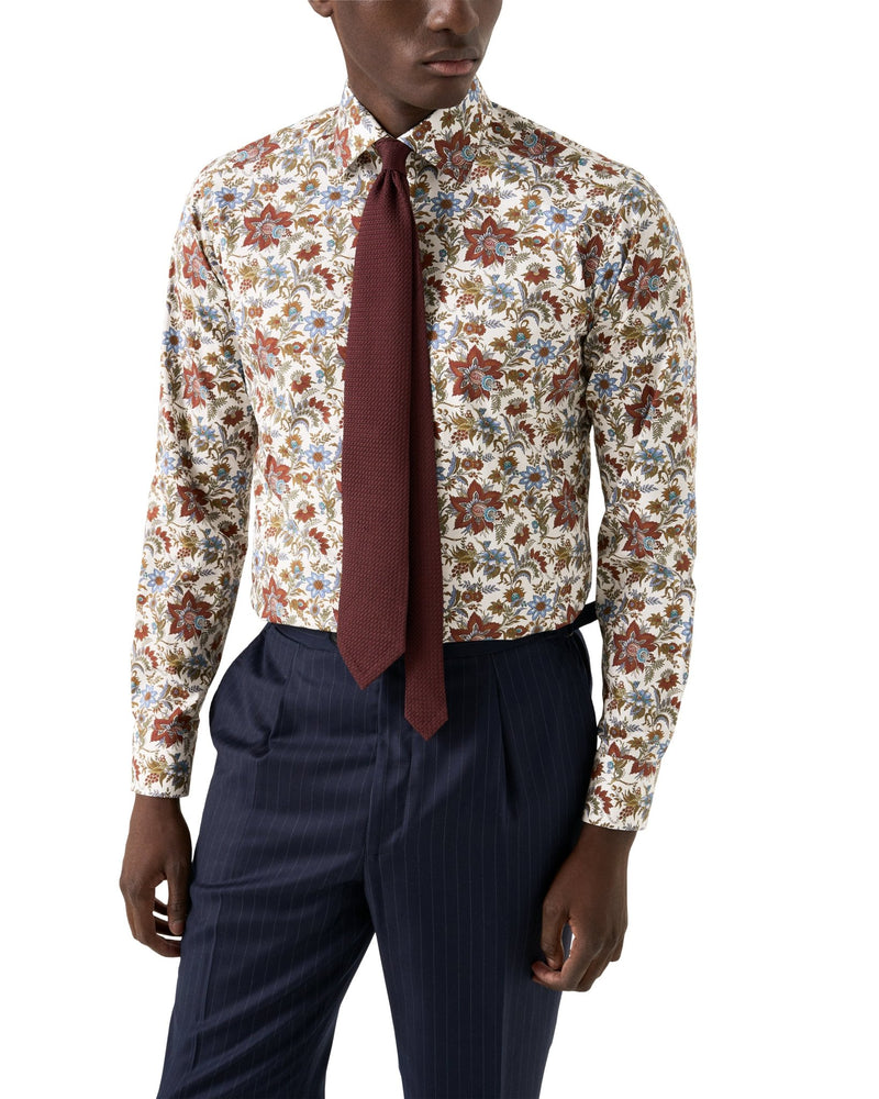 Multi Floral Print Signature Twill Shirt - Eton Shirts Shirts