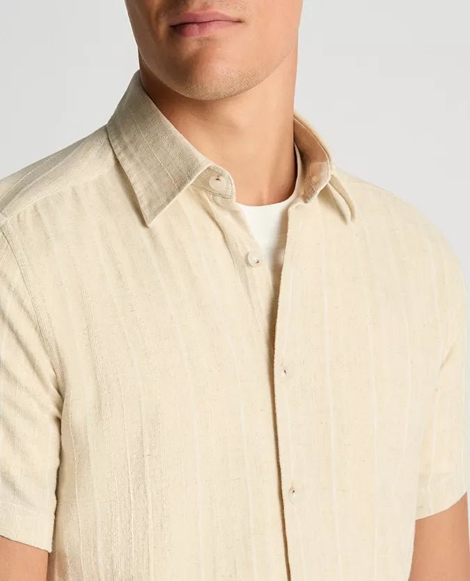 Remus Short Sleeved Beige Shirt - Remus Uomo