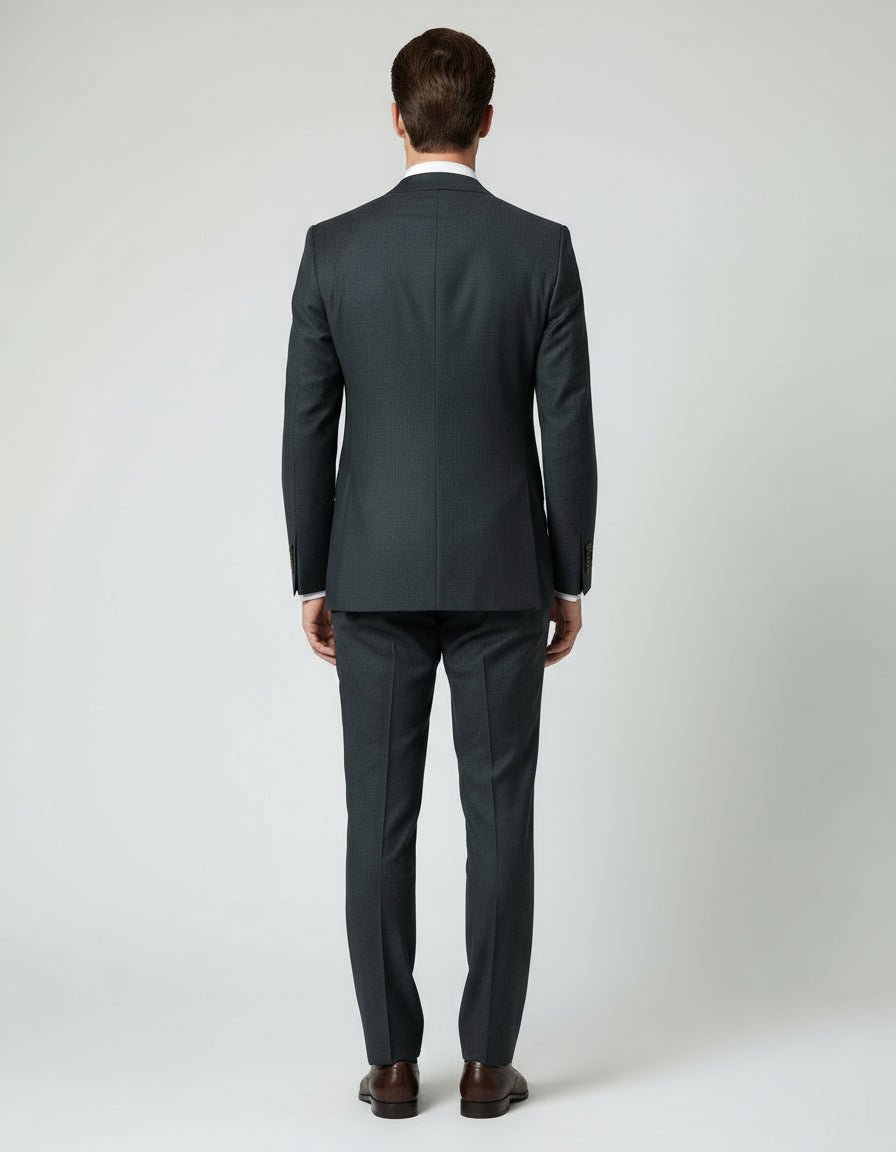 Vitale Barberis Super 110's 2 Piece Charcoal Suit - Cavaliere Suits