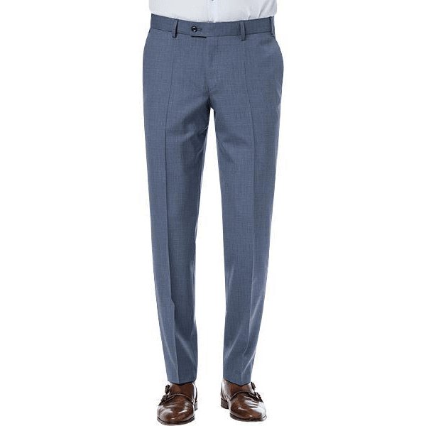 Airforce Blue Piacenza Wool Trouser - Hiltl