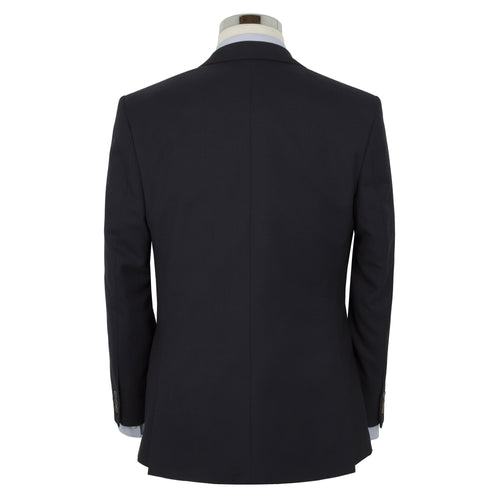 Alfred Brown Navy 2 Piece Wool Suit - The Label