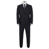 Alfred Brown Navy 2 Piece Wool Suit - The Label