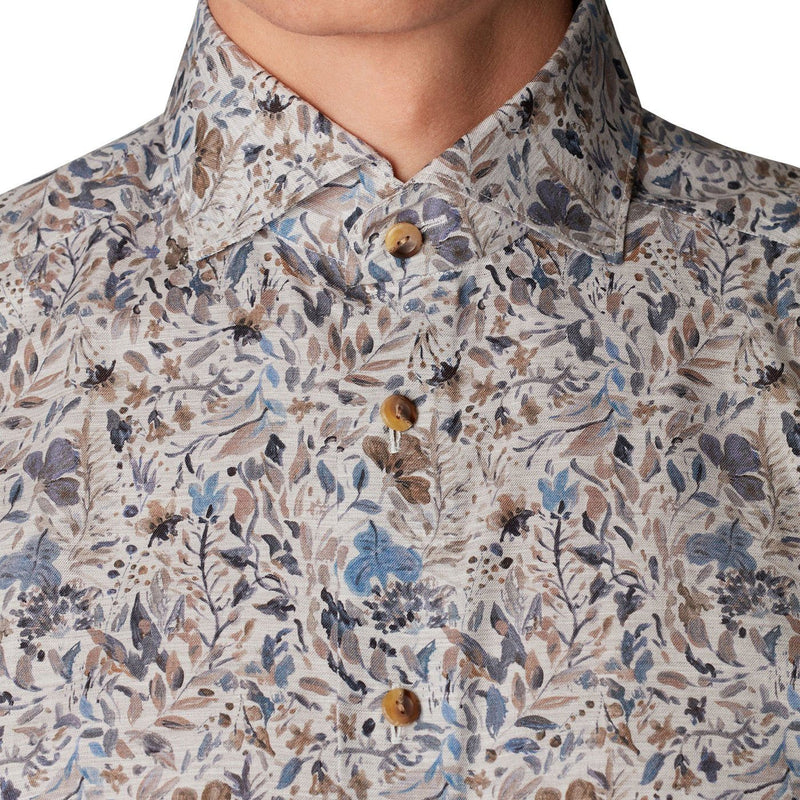 Autumn Flower Print Shirt - Eton Shirts