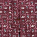 Burgundy Tie Flower Emblem - Eton Shirts