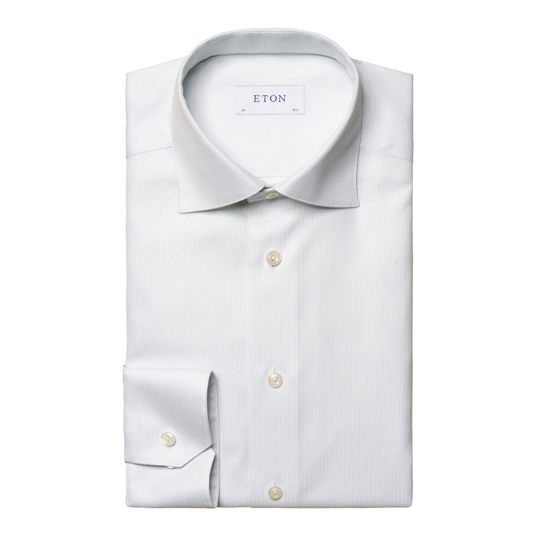 Uri Black Dobby Textured Casual Shirt
