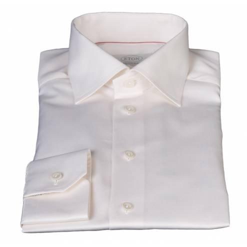 Eton Shirt, Cream, Single Cuff - Eton Shirts Sale Outlet