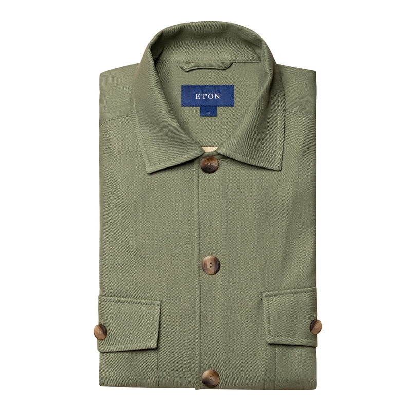 Heavyweight Khaki Overshirt - Eton Shirts