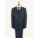 Regular Fit 2 Piece Navy Suit - Gibson London