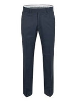 Regular Fit Navy Trousers - Gibson London