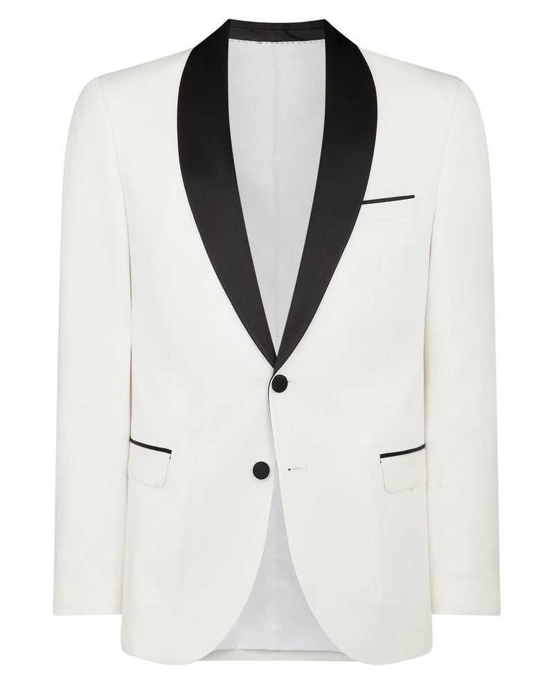 White Ricardo Tuxedo Jacket - Remus Uomo