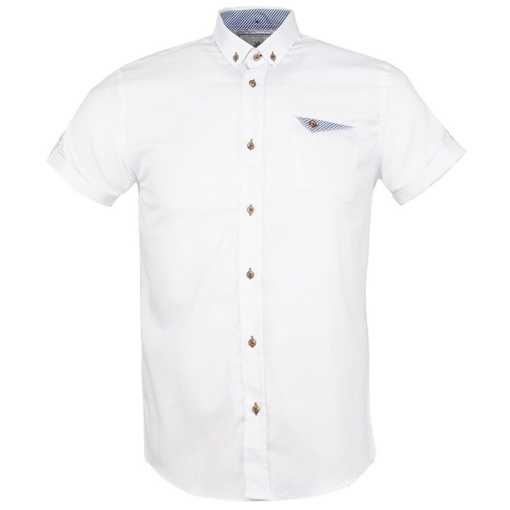 WHITE Short Sleeve Oxford Shirt - Guide Clothing Sale Outlet