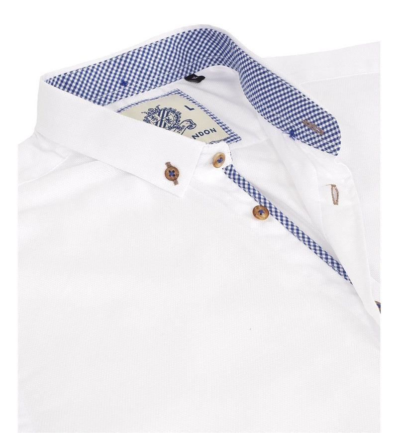 WHITE Short Sleeve Oxford Shirt - Guide Clothing Sale Outlet