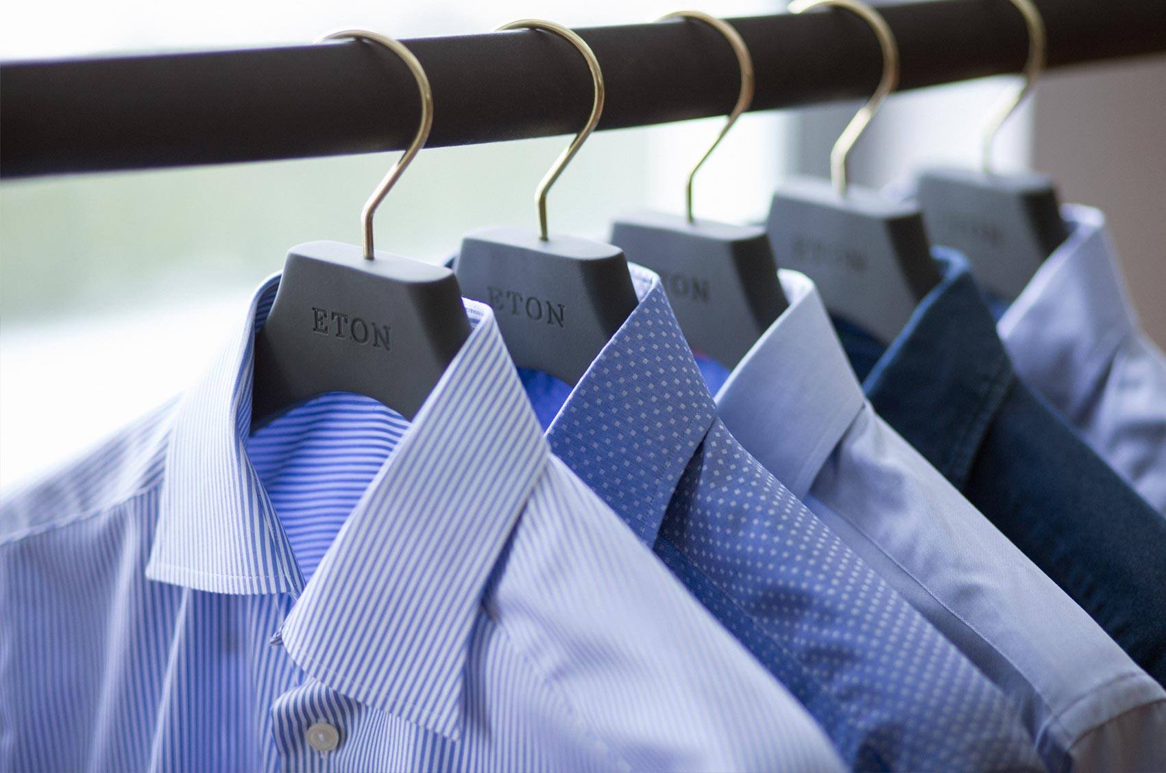 Mens Dress Shirts | Tailored Shirts | Eton Shirts  Leonard Silver