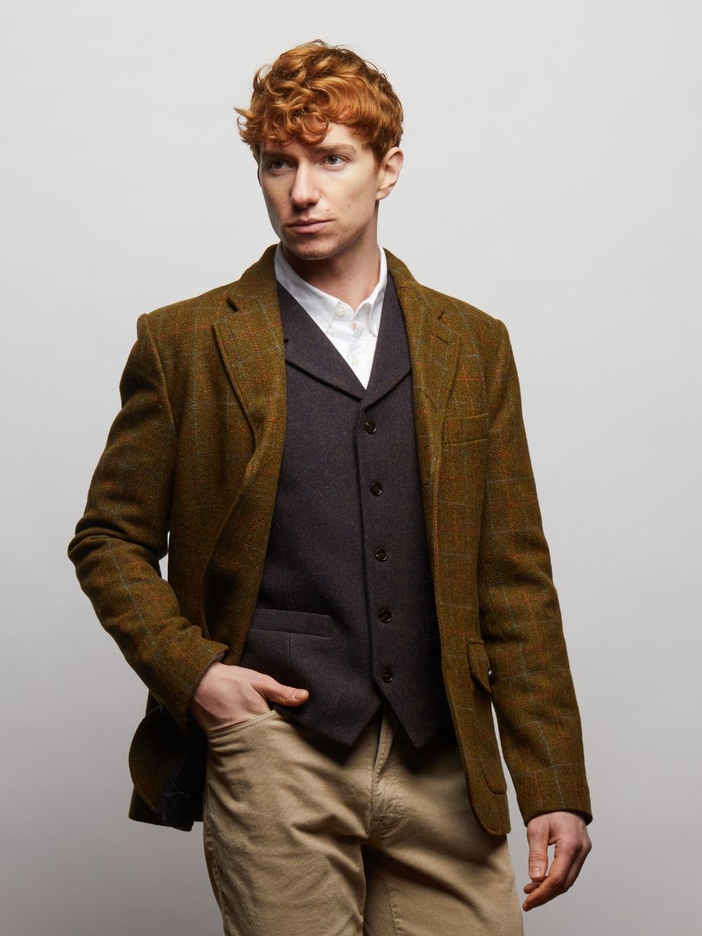 Sherwood Tweed Wool Waistcoat