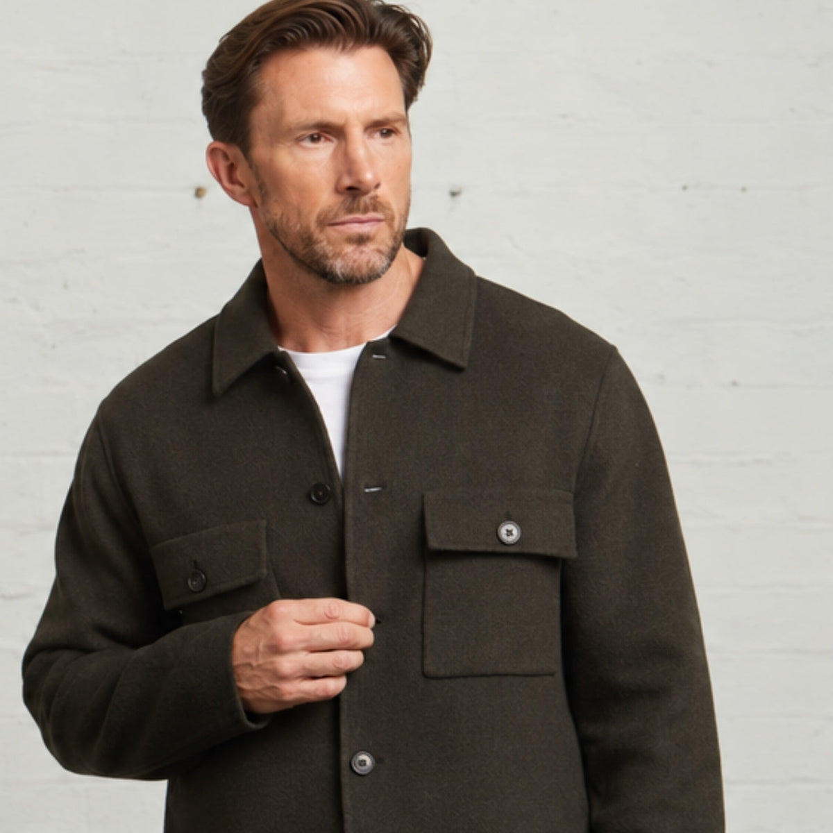Oliver Blind-Seam Overshirt
