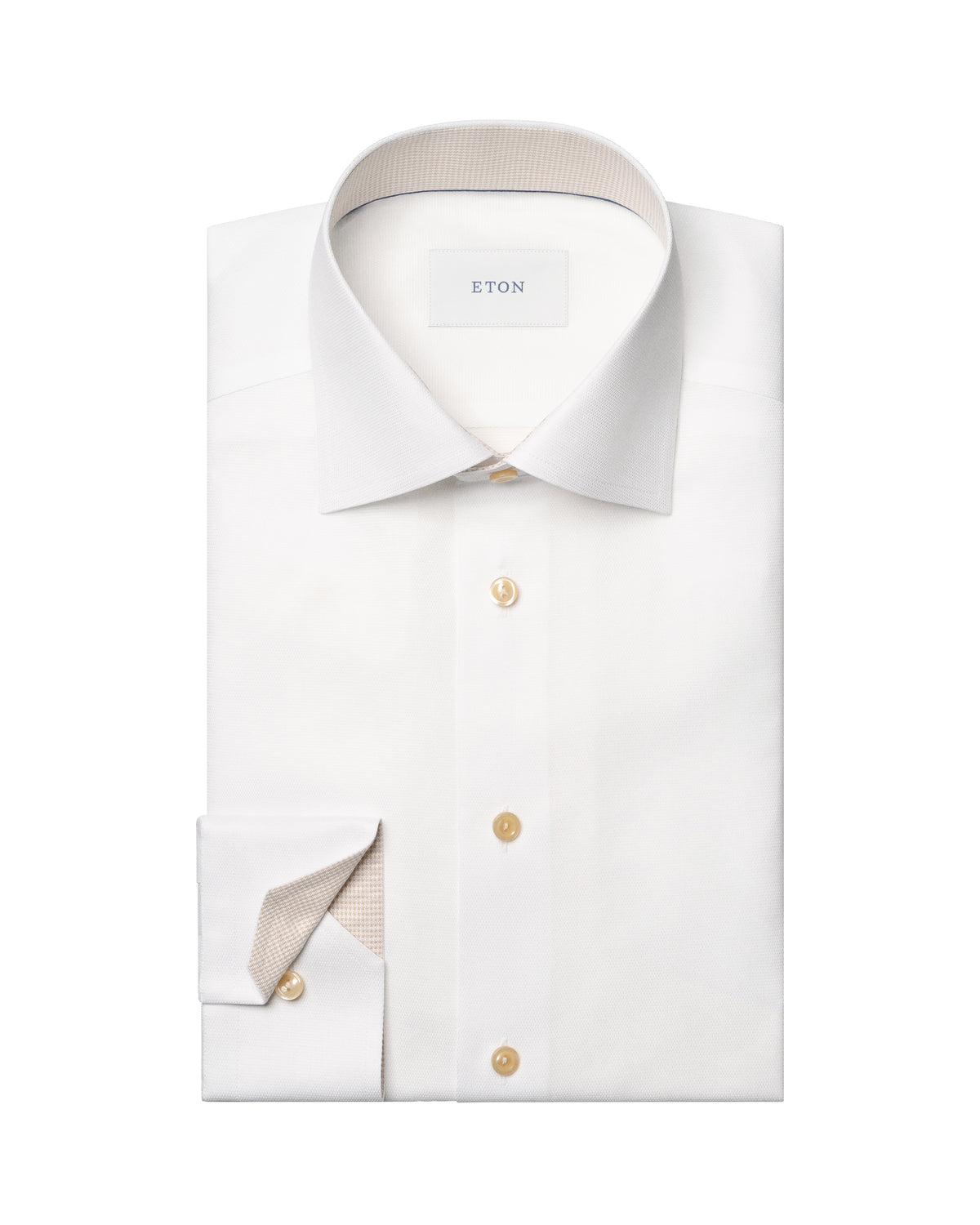 Semi Solid Effect Shirt Beige