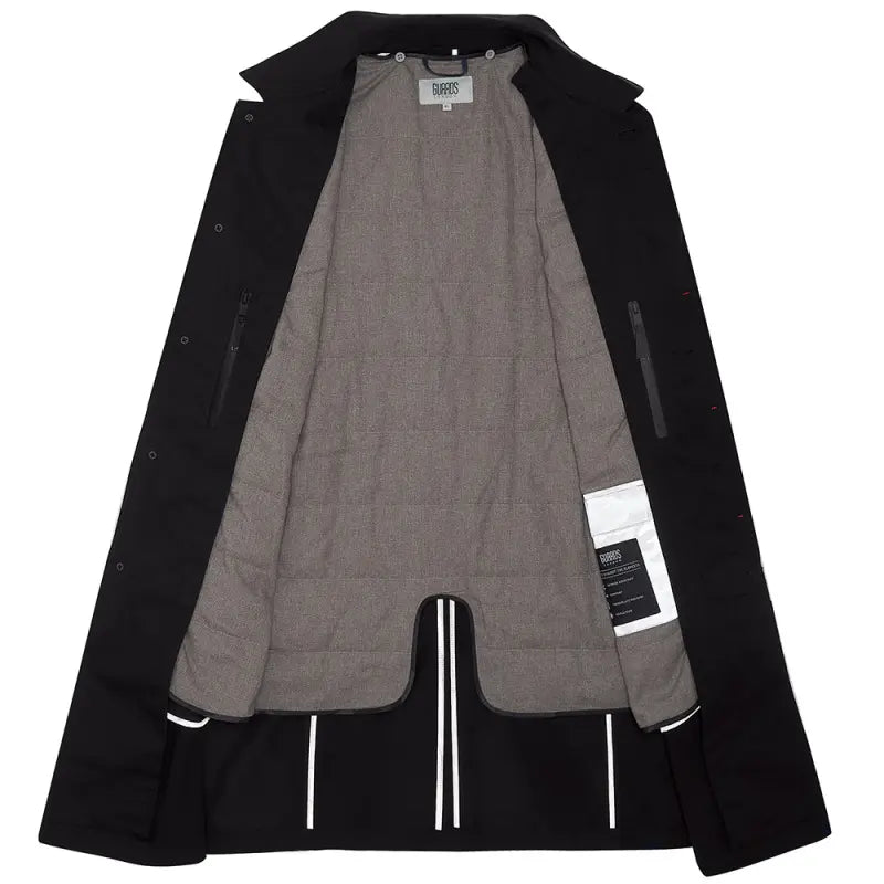Spitalfield City Rain Mac Black