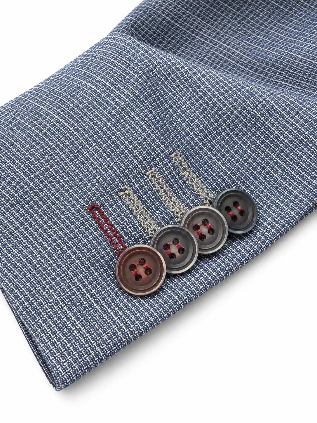 John Victor Linen Jacket in Pink and Sky Blue