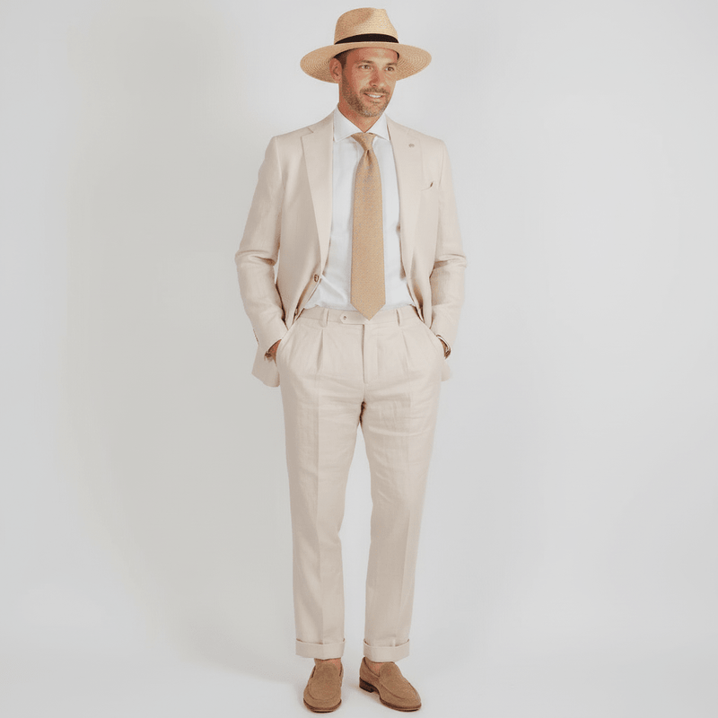 Alexandre Pure Linen Suit - Cavaliere Suits