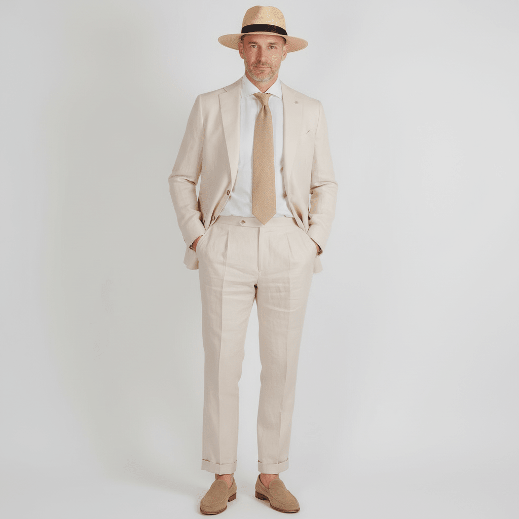 Alexandre Pure Linen Suit - Cavaliere Suits