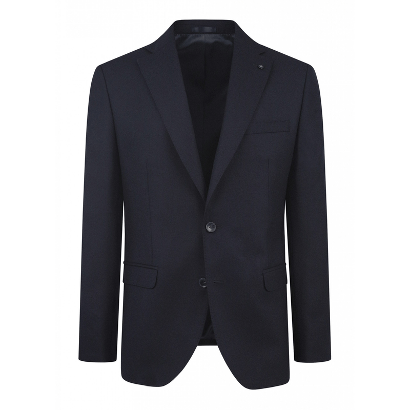 Alfred Brown Navy Flannel 2 Piece Suit - Torre Suits