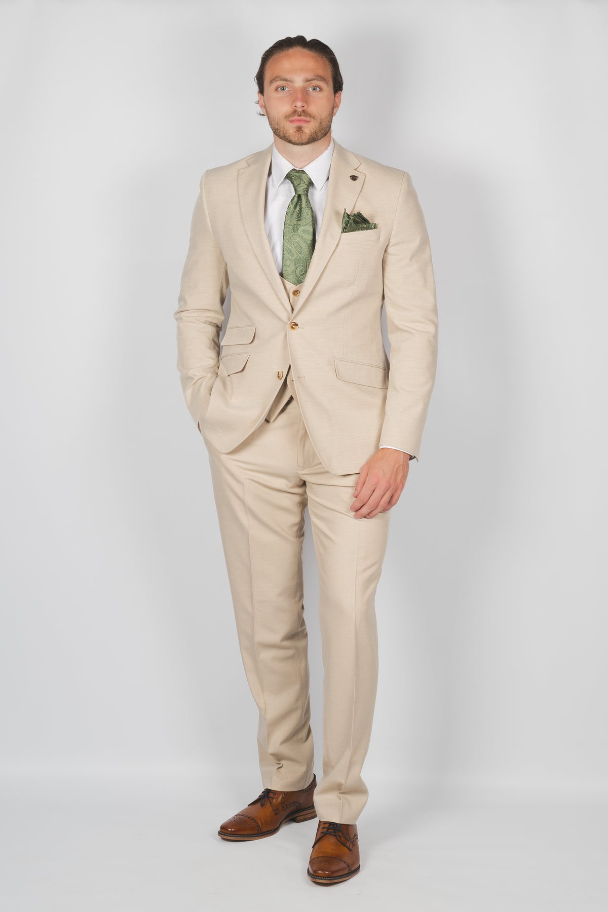 Stone Beige Suit Jacket
