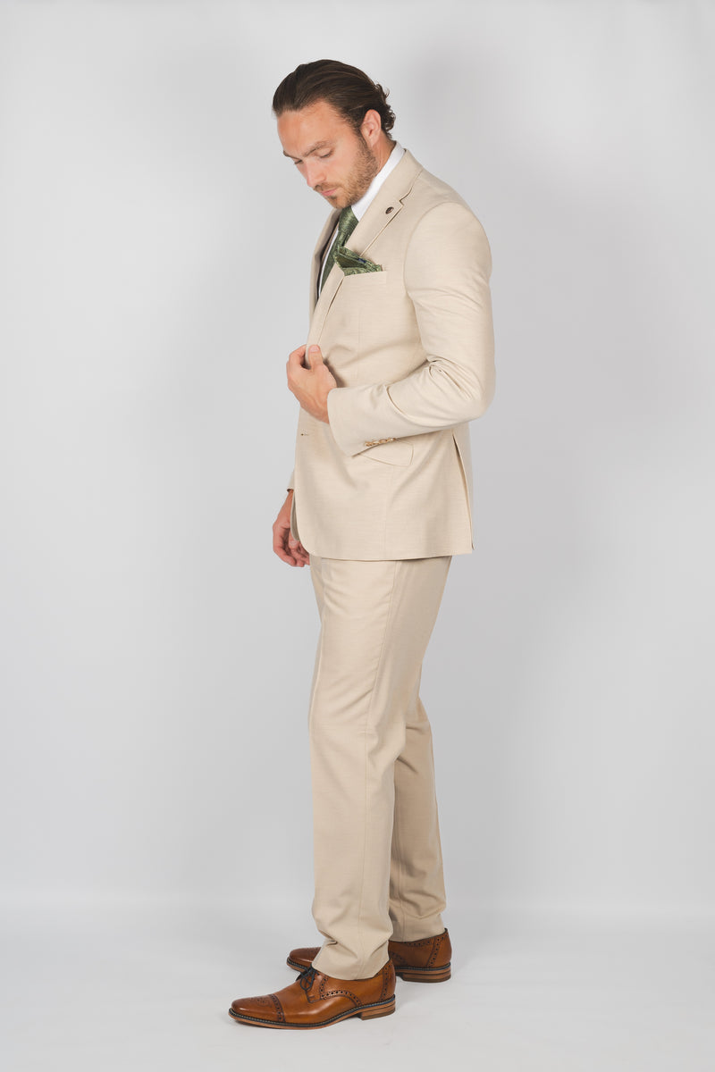 Stone Beige Suit Jacket