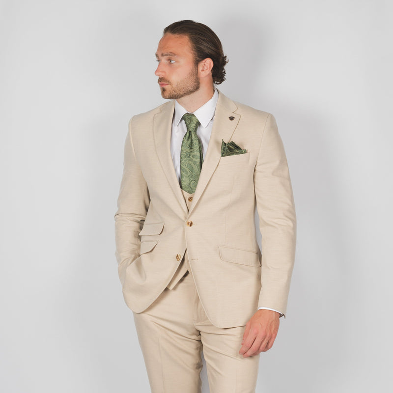 Stone Beige Suit Jacket
