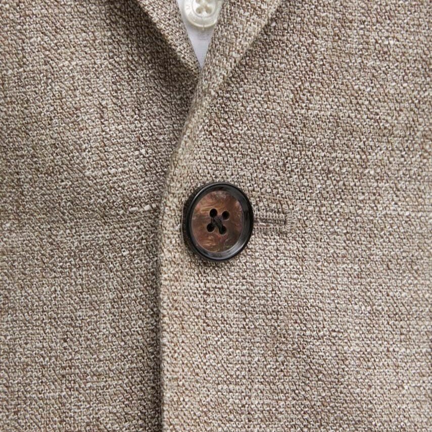 Beige Wool/Linen Blazer - Michael Kors Blazers