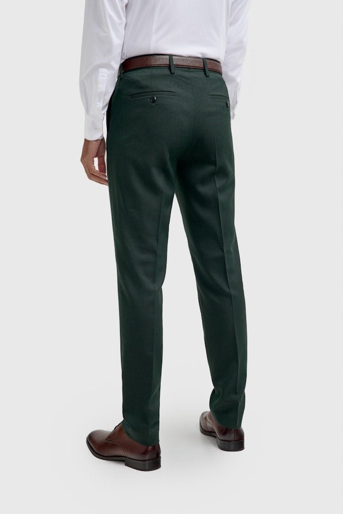 Bottle Green Wedding Suit - Leonard Silver Suits