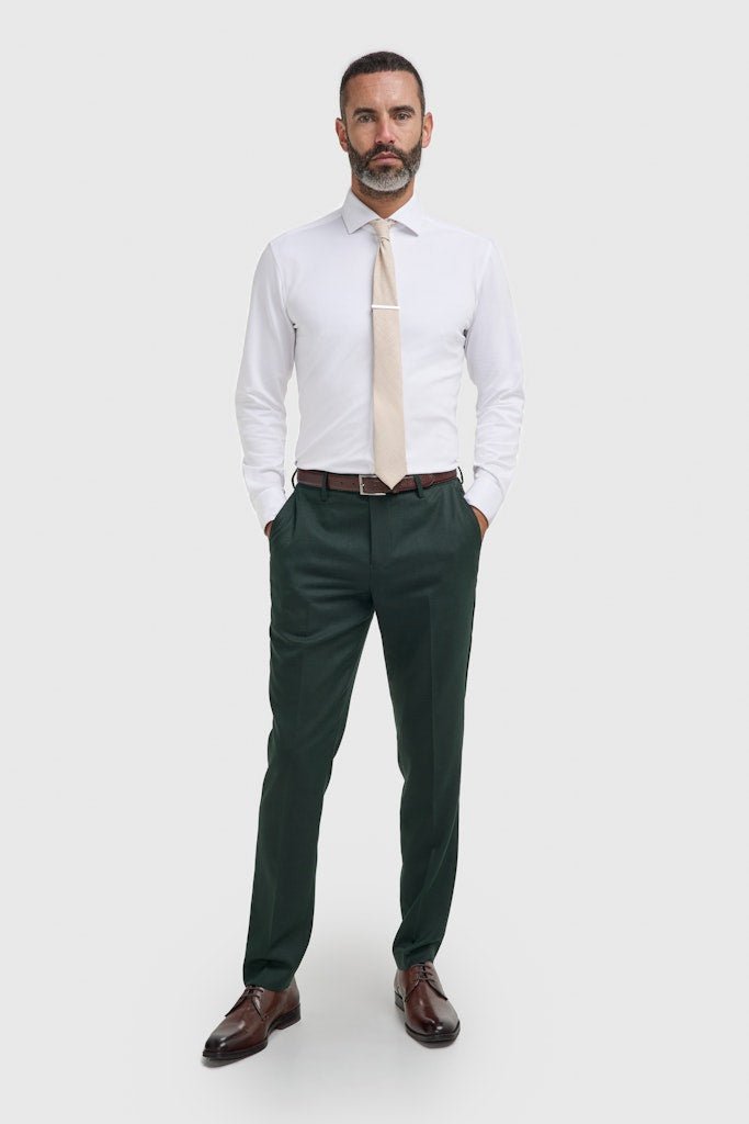 Bottle Green Wedding Suit - Leonard Silver Suits