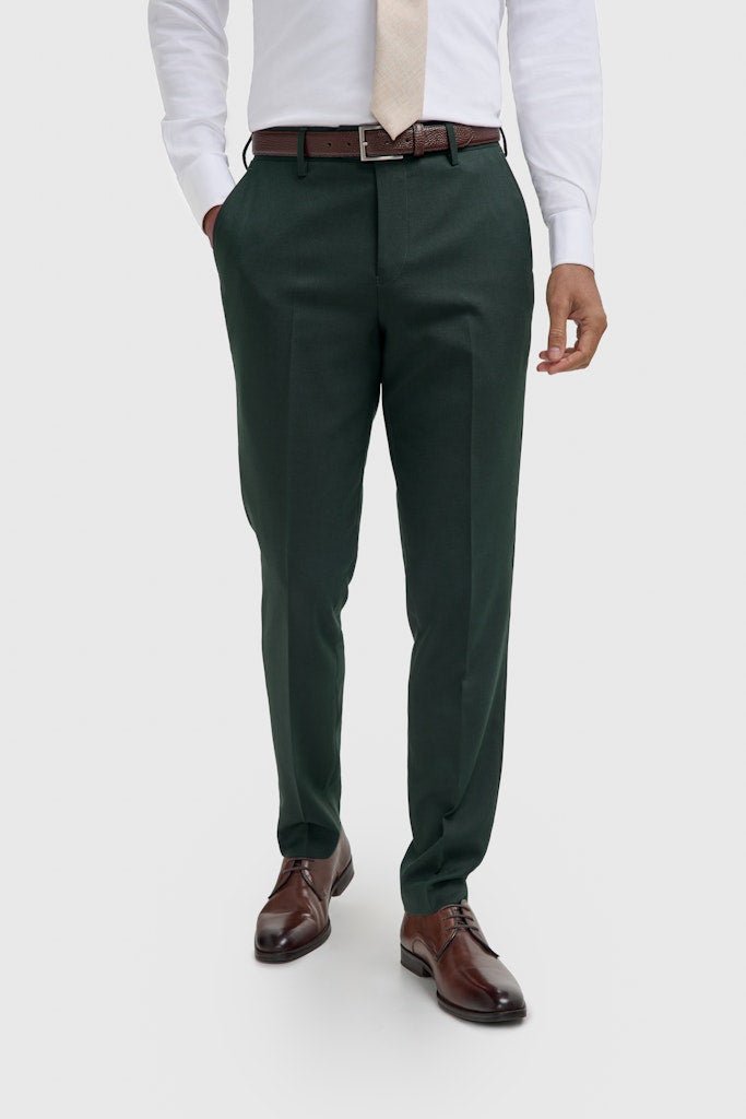Bottle Green Wedding Suit - Leonard Silver Suits
