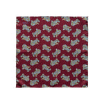 Burgundy Silk Paisley Pocket Square - Eton Shirts