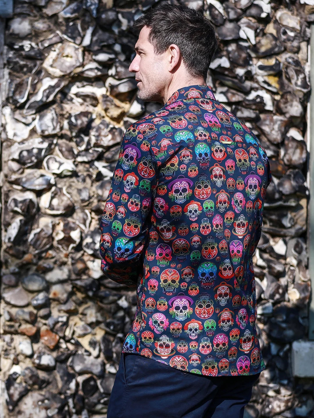 Day of the Dead Multi Colour Skulls Shirt