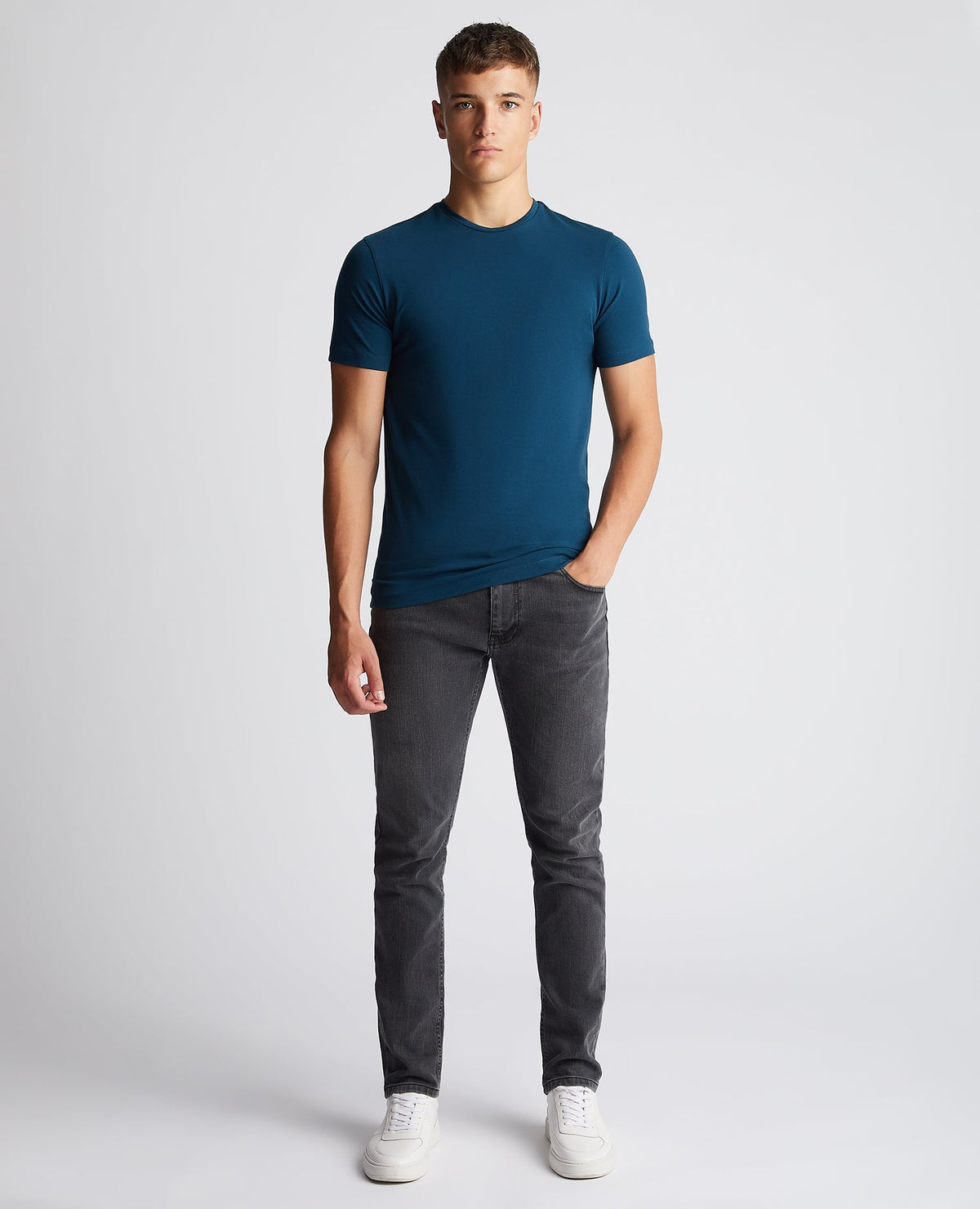 Crew Neck T - Shirt Teal - Remus Uomo
