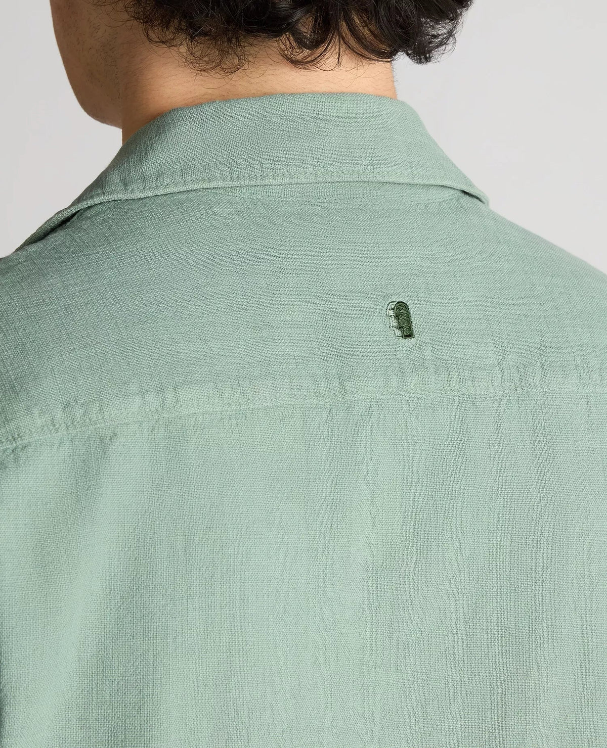 Cuban Collar Linen Shirt Olive - Remus Uomo