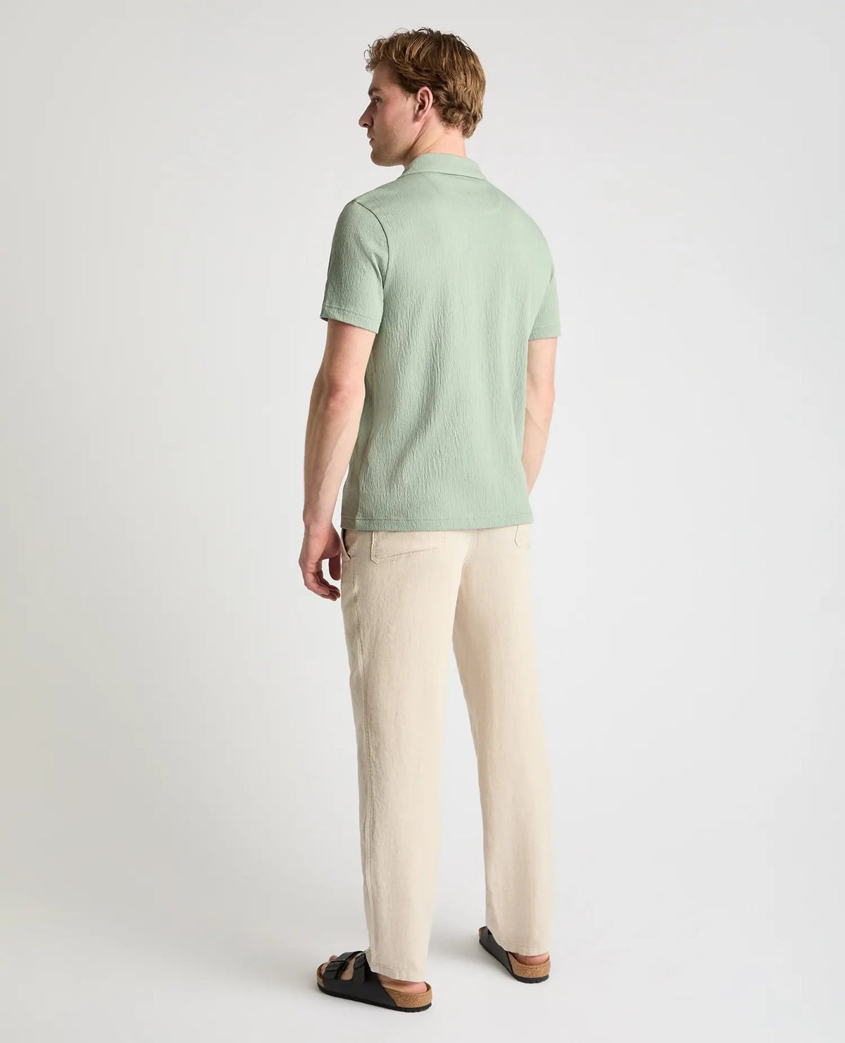 Cuban Collar Short Sleeve Shirt Light Green - Remus Uomo Shirts