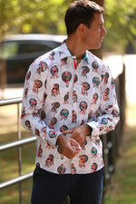 Dartboard and Pinup Girls Print Shirt - Claudio Lugli