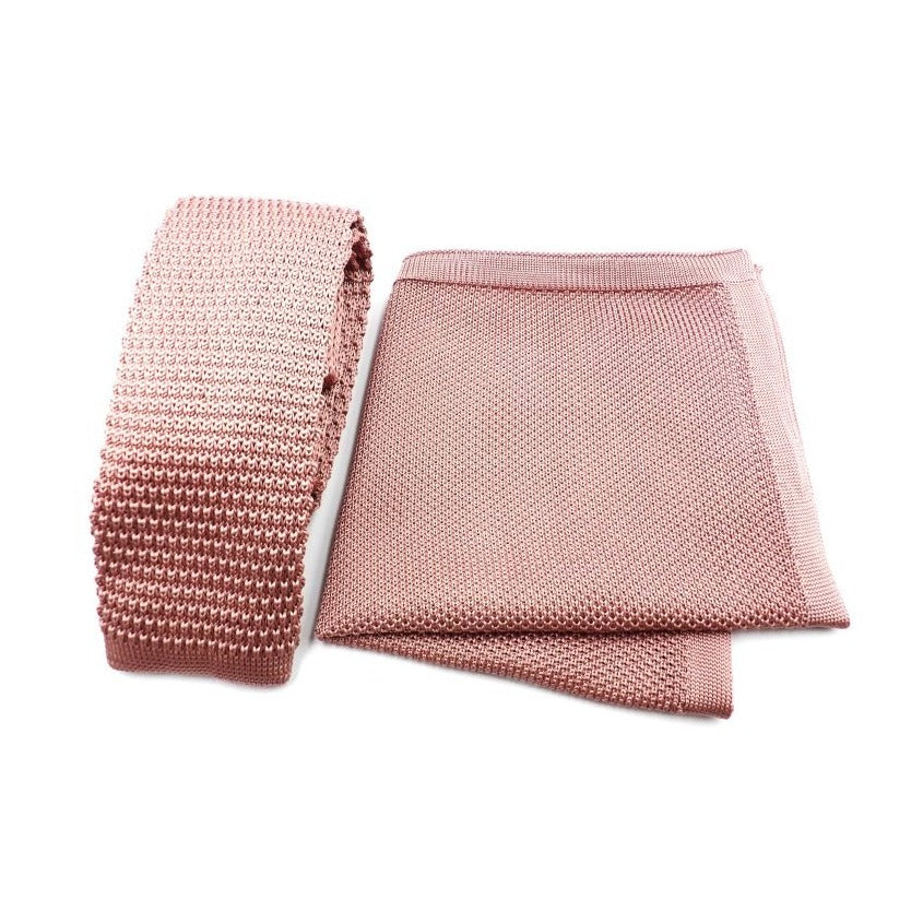 Dusky Pink Silk Knitted Neck Tie - Knightsbridge Neck Ties