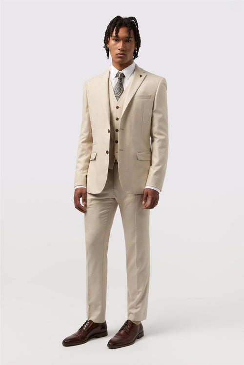Ecru Beige Suit Jacket - Leonard Silver
