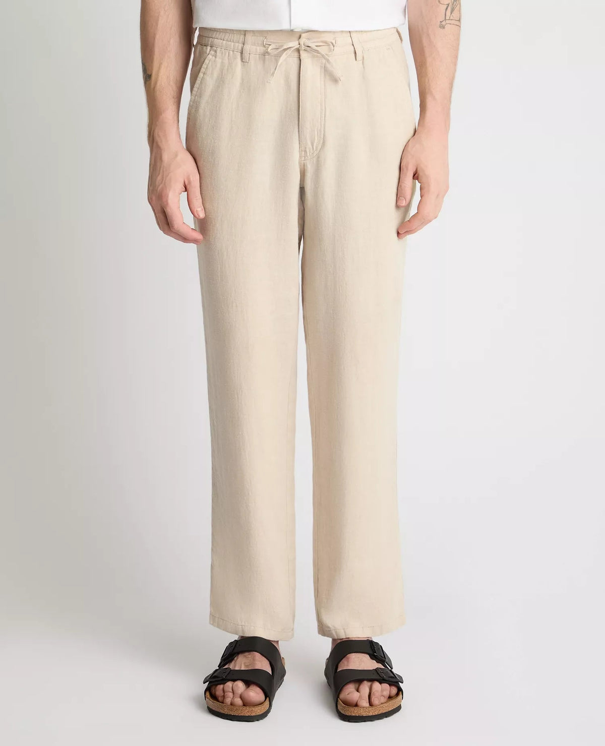 Elio Chino Style Casual Trousers Stone - Remus Uomo Trousers