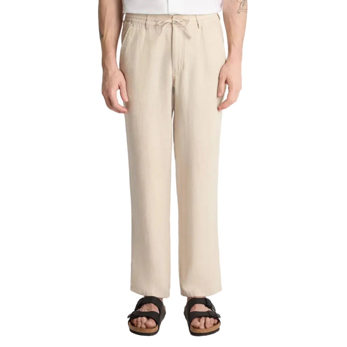 Elio Chino Style Casual Trousers Stone - Remus Uomo Trousers
