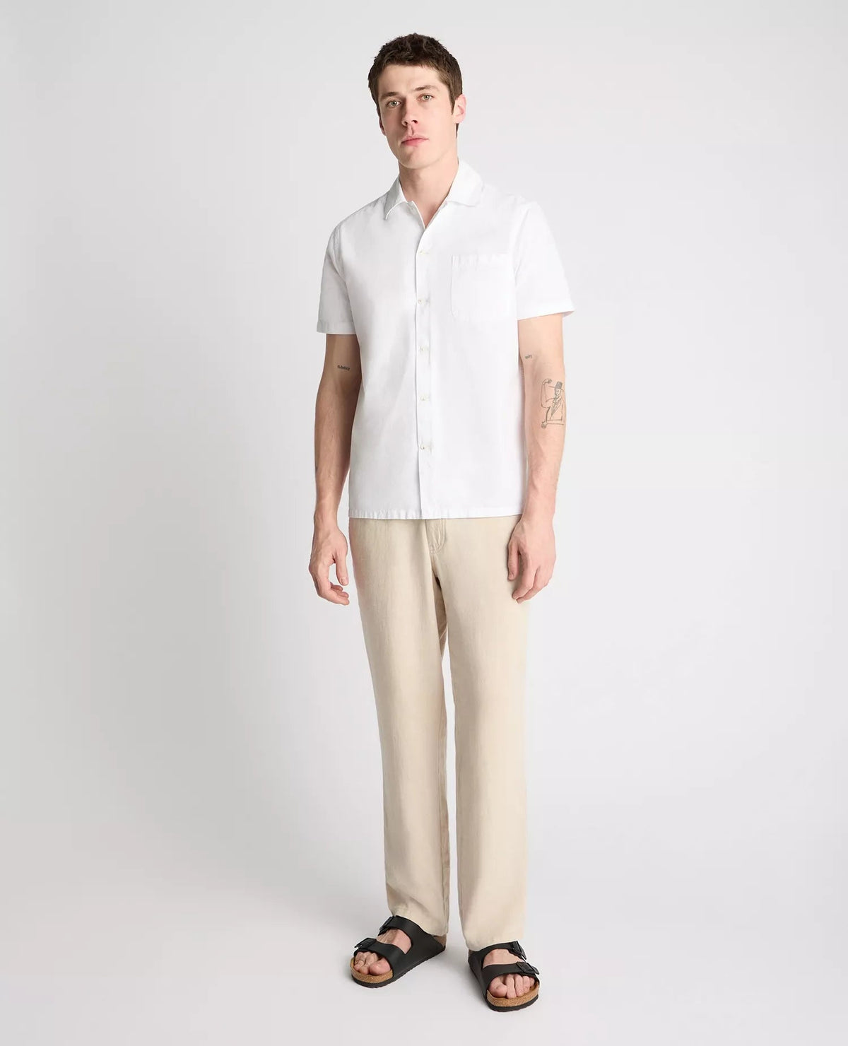 Elio Chino Style Casual Trousers Stone - Remus Uomo Trousers
