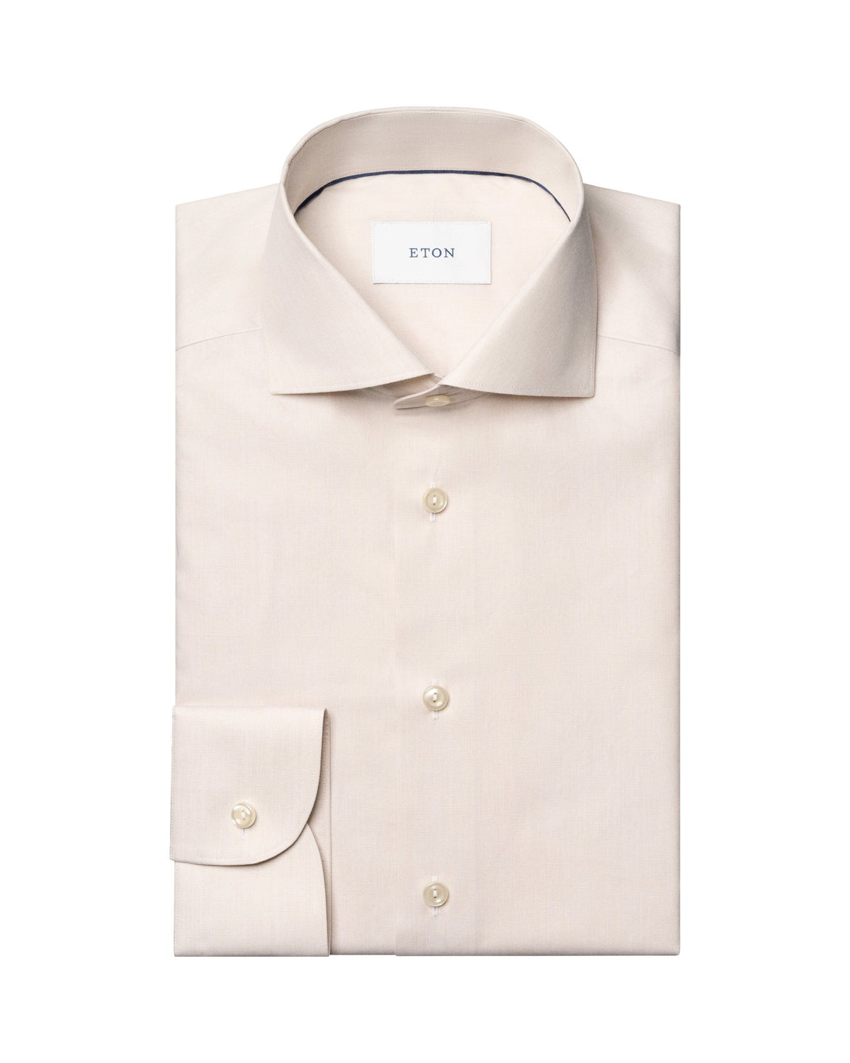 End on End Breeze Poplin Shirt Beige - Eton Shirts Shirts