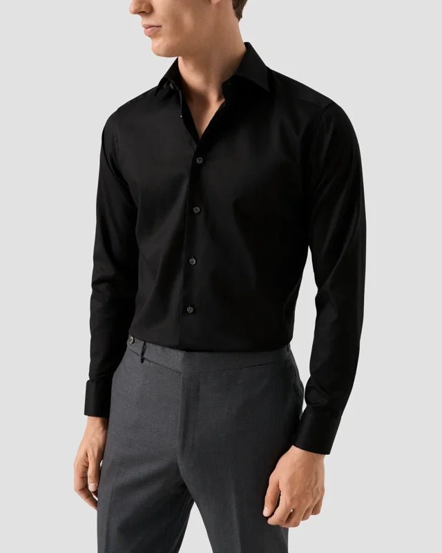 Eton Black Signature Twill Shirt - Eton Shirts Shirts