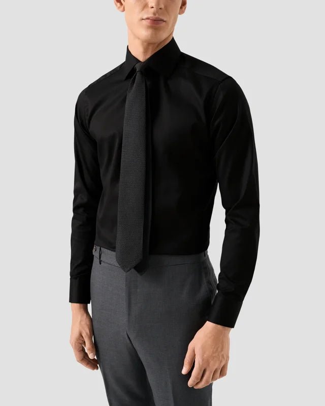 Eton Black Signature Twill Shirt - Eton Shirts Shirts