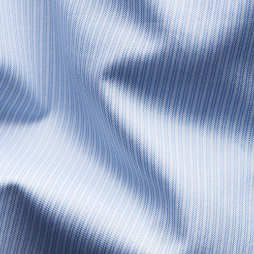 Fine Stripe Sky Shirt - Eton Shirts