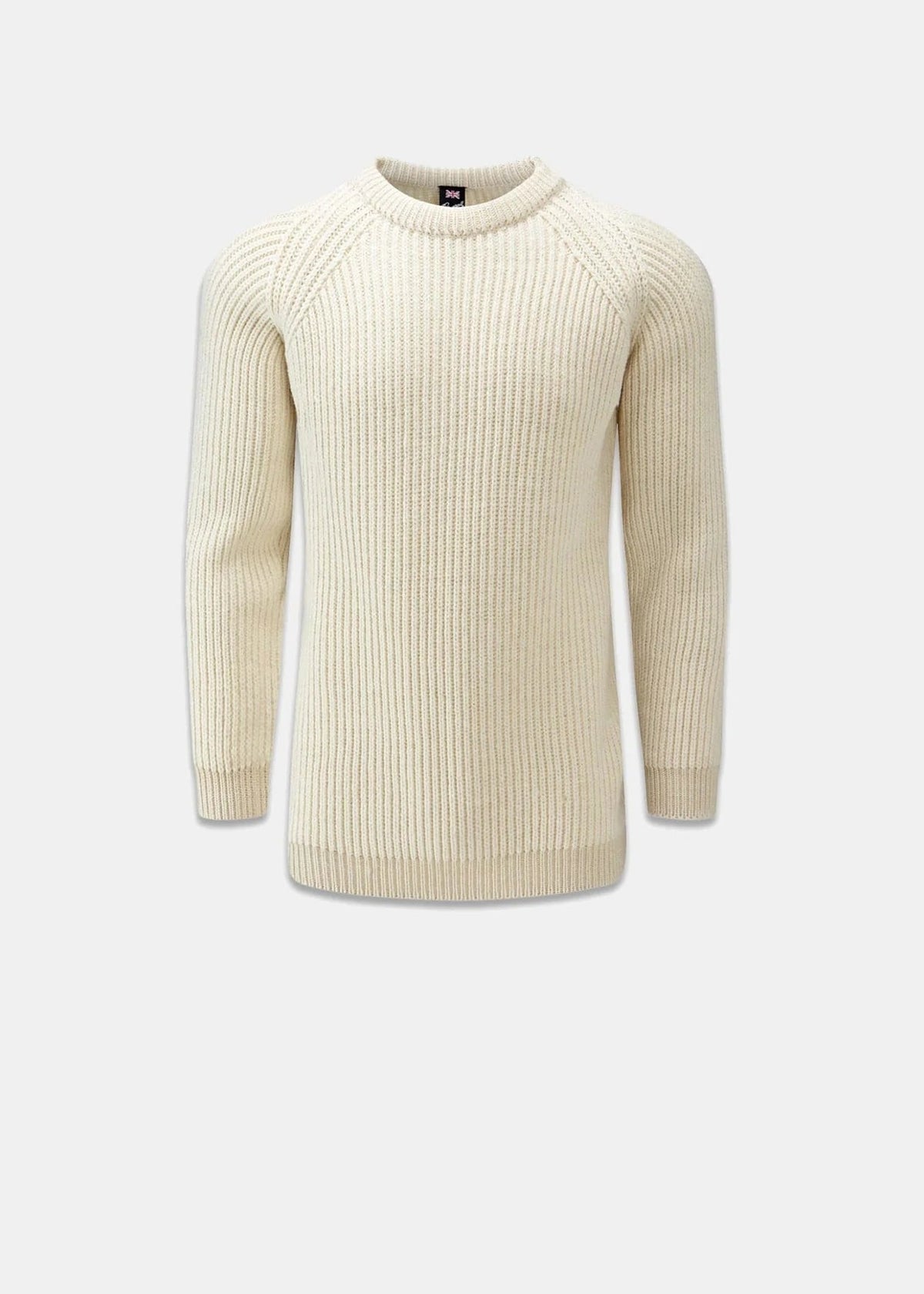 Fisherman Rib Jumper Ecru - Gloverall